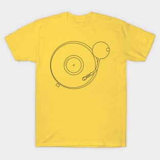 Record Player - Turntable in black T-Shirt